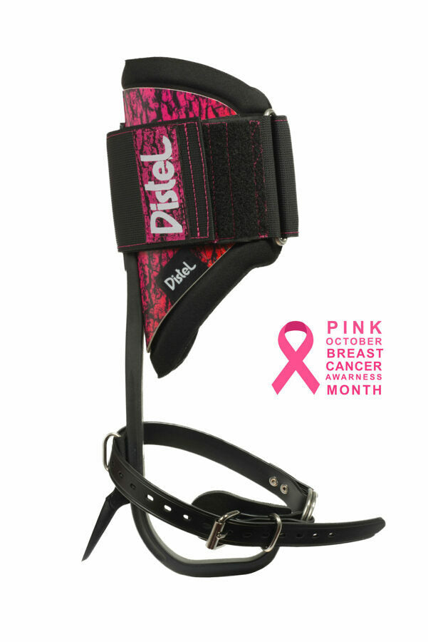 Distel Pinktober Limited Edition Tree Climbing Spikes with Straps