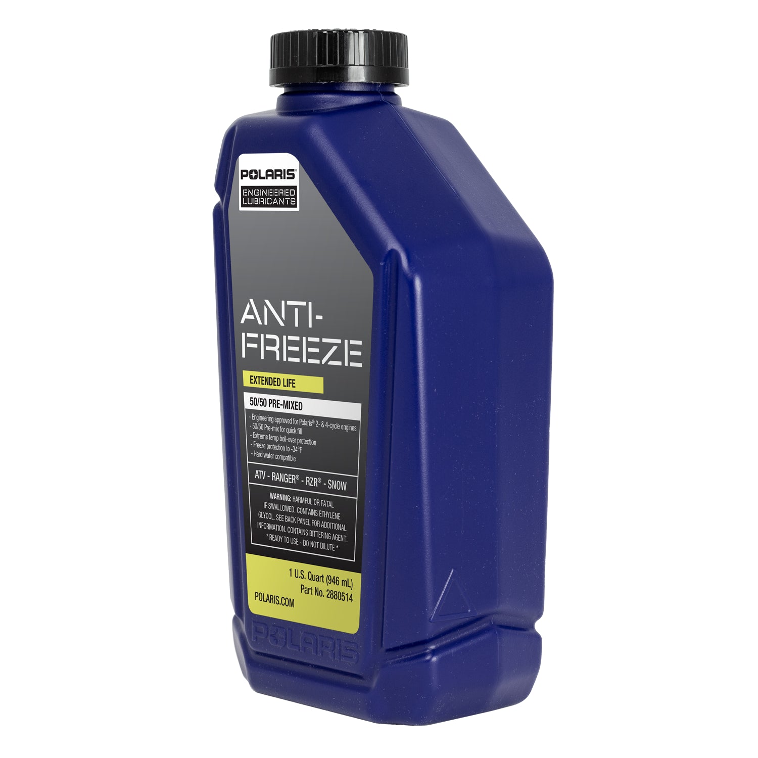 1 quart 50/50 Premix Extended Life Antifreeze, Snowmobiles and ORV Aluminum Cooling Systems