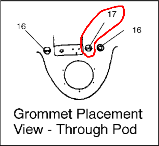 POLARIS OEM PART# 5410990 GROMMET,BOOT FOR PWC / JETSKIT HANDLEBAR POD