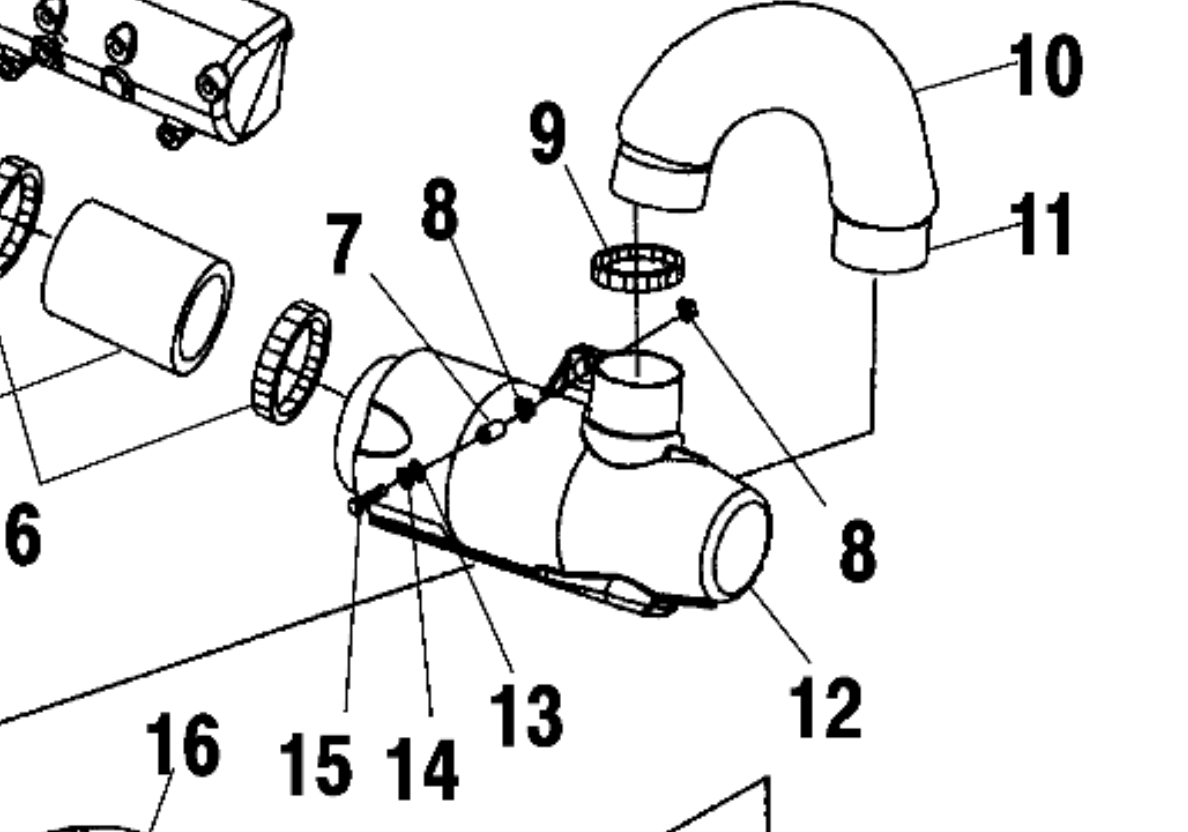 POLARIS OEM PART# 5411547 RUBBER GROMMET FOR GENESIS PWC EXHAUST