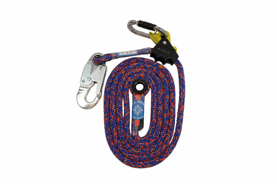 ALL GEAR 1/2" X 10' BAZOOKA POSITIONING LANYARD W/ROPE GRAB