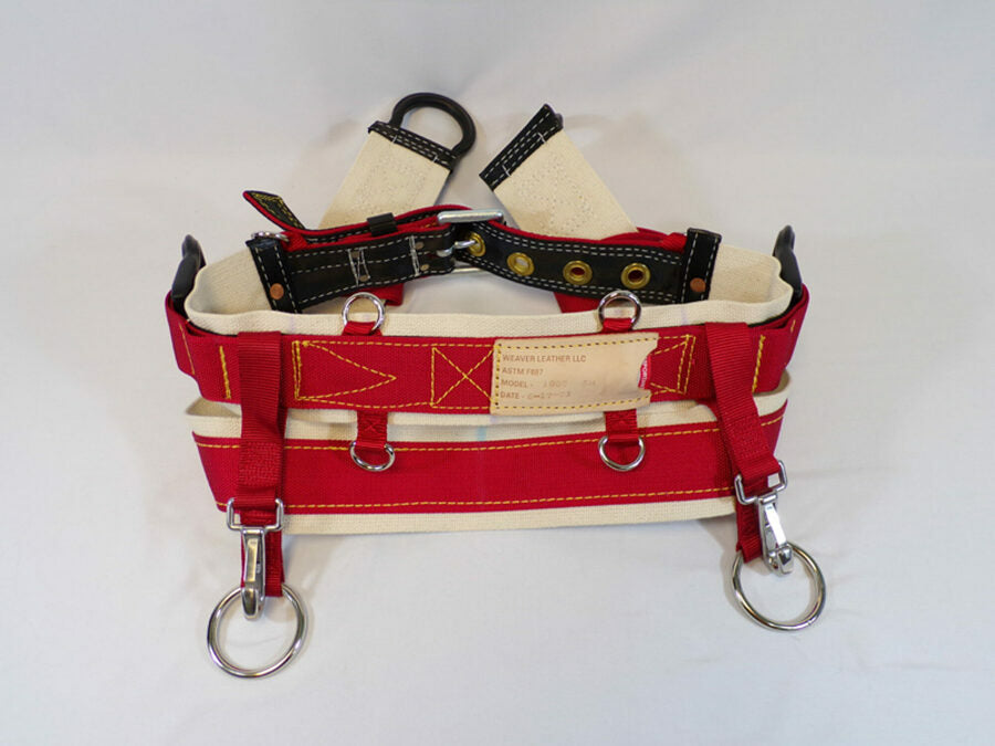 Weaver Large Tree Climbing Harness 4/Dee Cotton No Lower Straps