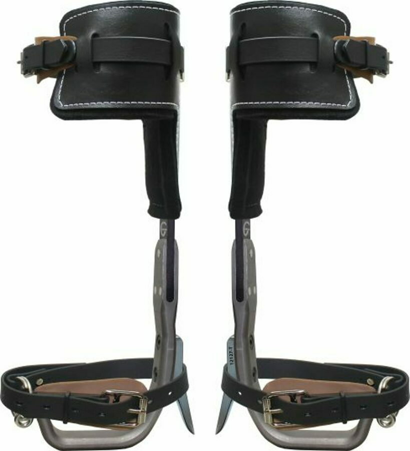 Climb Right Aluminum Climbing Spikes Set With "T" Pads 91226