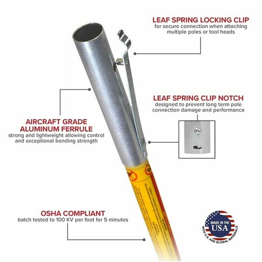 Jameson 6' Professional Hollow Core Extension Pole