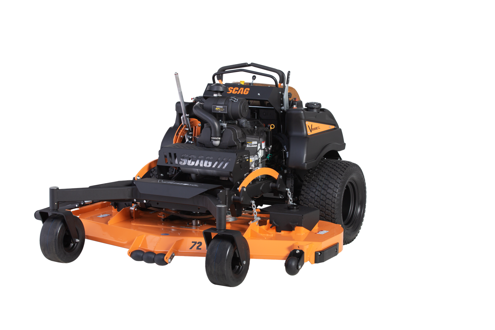 Scag V-Ride XL 61" Commercial Stand-On Mower 38hp Kawasaki FX EFI BLACKOUT