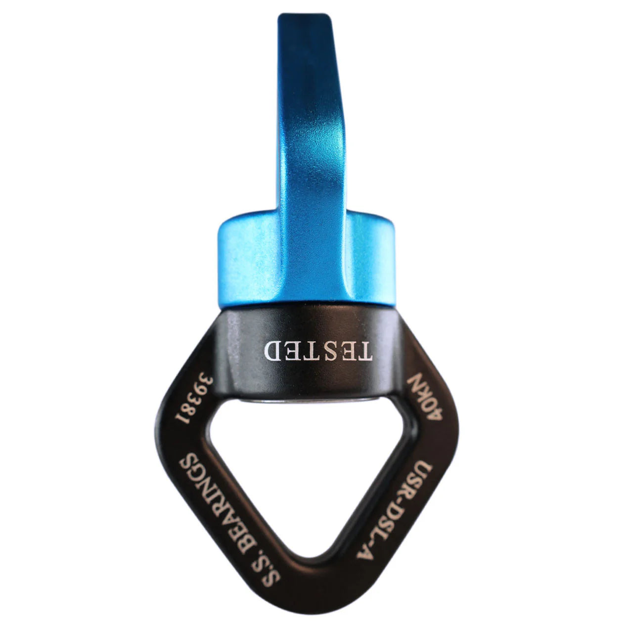 Double Ball Bearing Rescue Swivel - Eye to Eye Forged Aluminum - 8,992 lb (40kN) MBS - CE & UL Certified