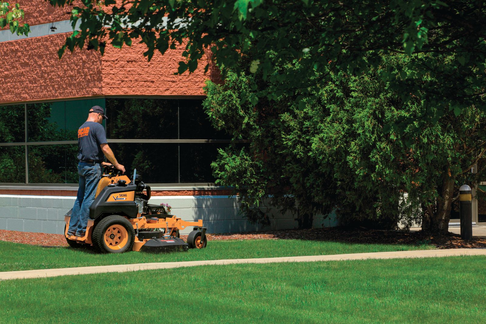 Scag V-Ride II 48" Commercial Stand-On Mower - 22hp Kawasaki FX Engine
