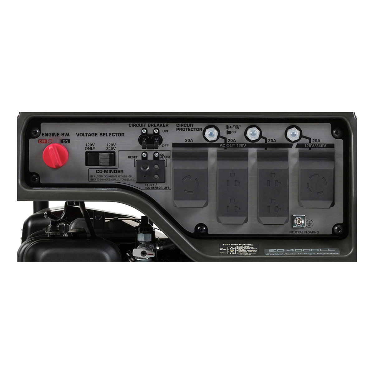 Honda EG4000 4000 watt 120/240V generator with CO-MINDER™