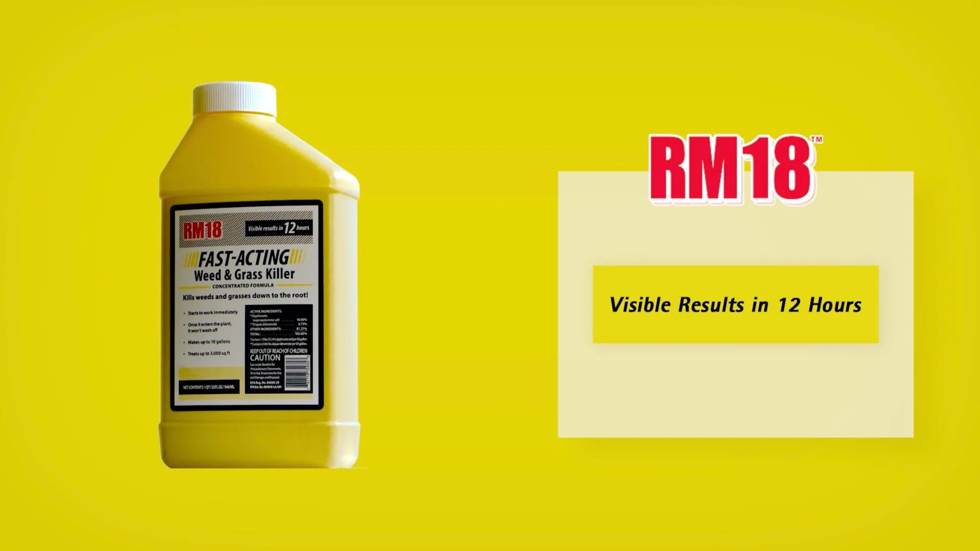 RM18 32Oz Fast-Acting Weed and Grass Killer