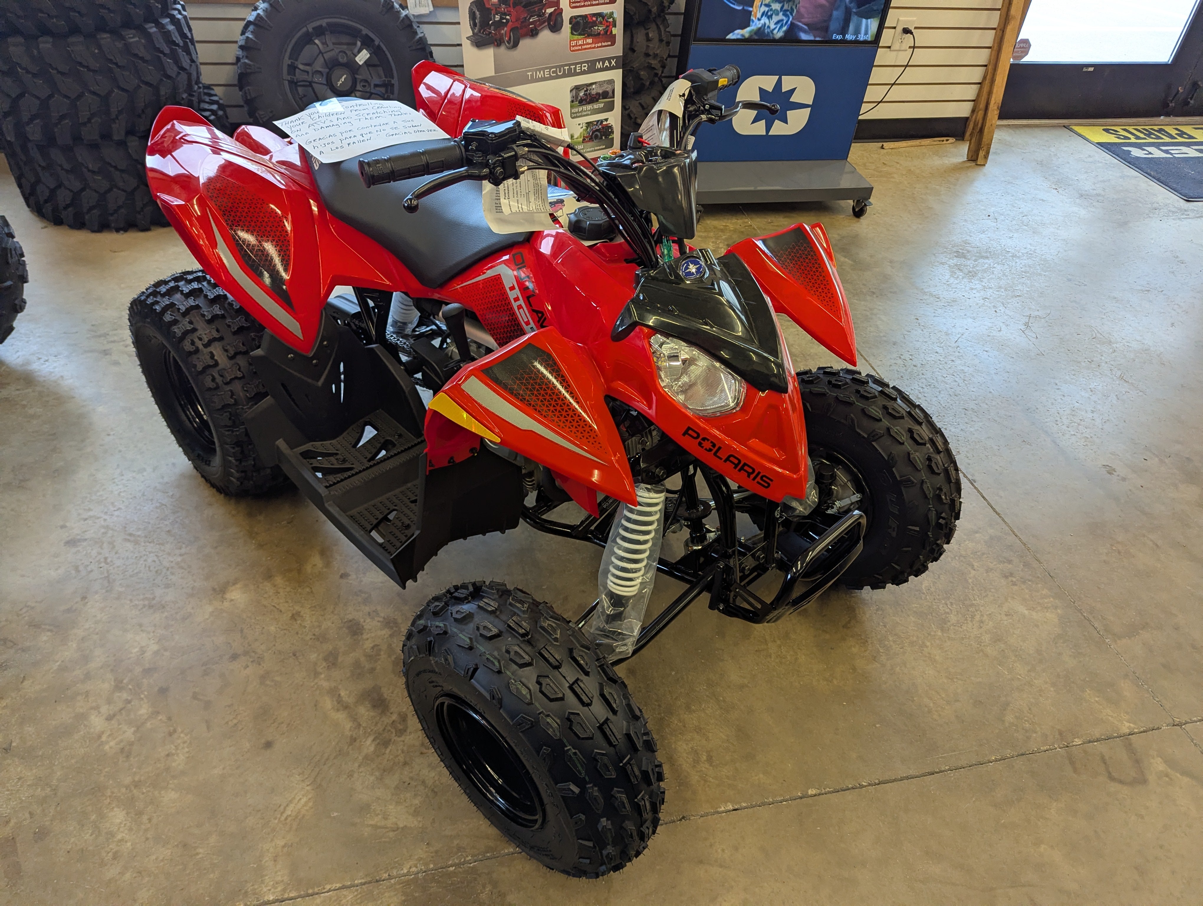 2026 POLARIS Outlaw 110 Indy Red Youth ATV