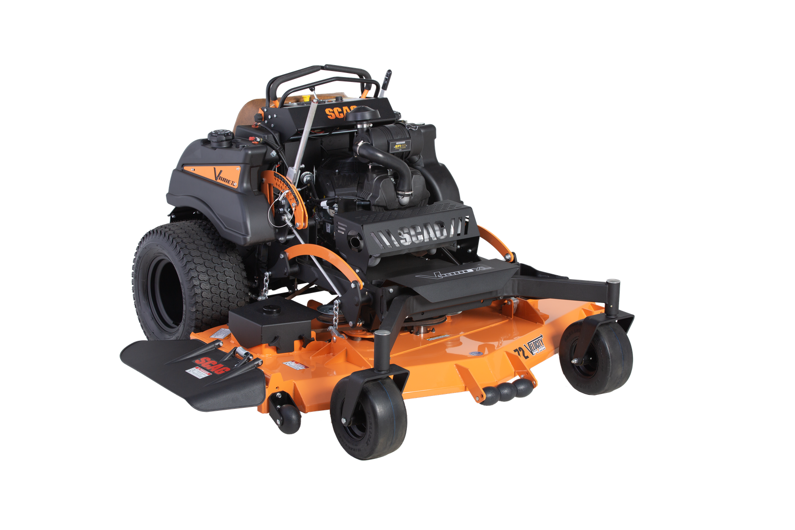 Scag V-Ride XL 61" Commercial Stand-On Mower 38hp Kawasaki FX EFI BLACKOUT