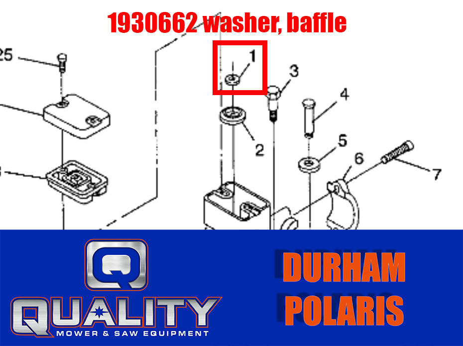 POLARIS OEM PART# 1930662 WASHER BAFFLE