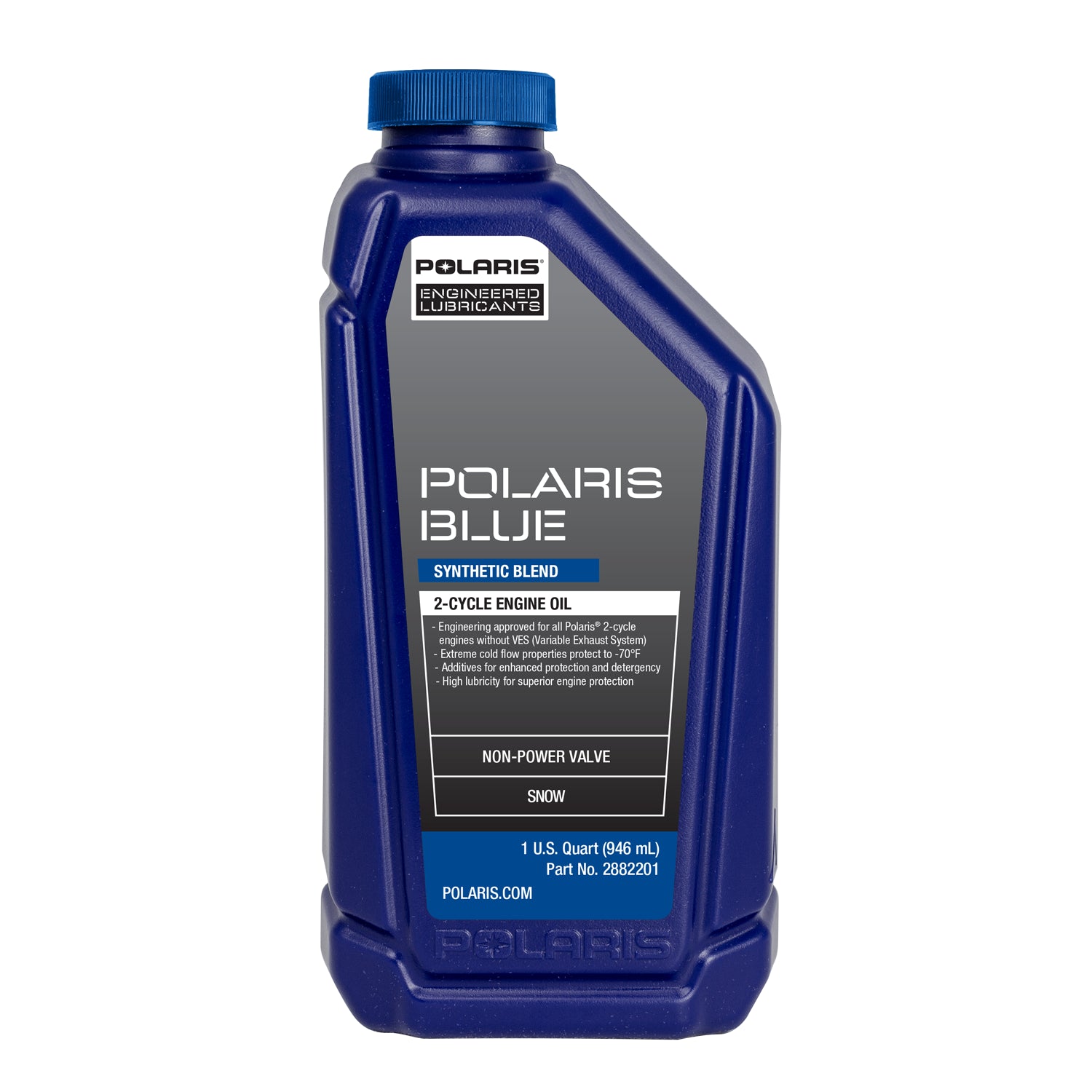Polaris Blue Synthetic Blend 2-Cycle Oil, 2-Stroke Engines