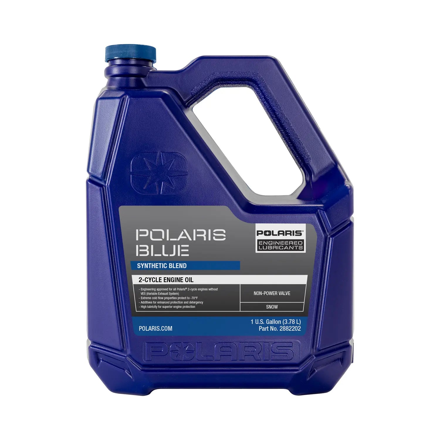 Polaris Blue Synthetic Blend 2-Cycle Oil, 2-Stroke Engines 1 GALLON
