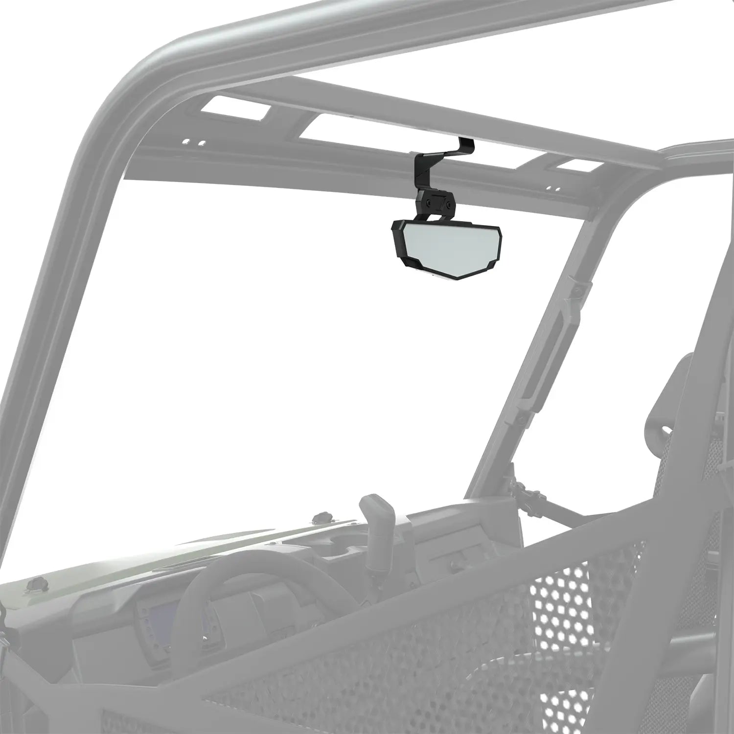 2889187 Polaris OEM Rear View Convex Weatherproof Mirror for RANGER 500, 570 and Pro XD Mid-Size, Vehicle Frame Mounted