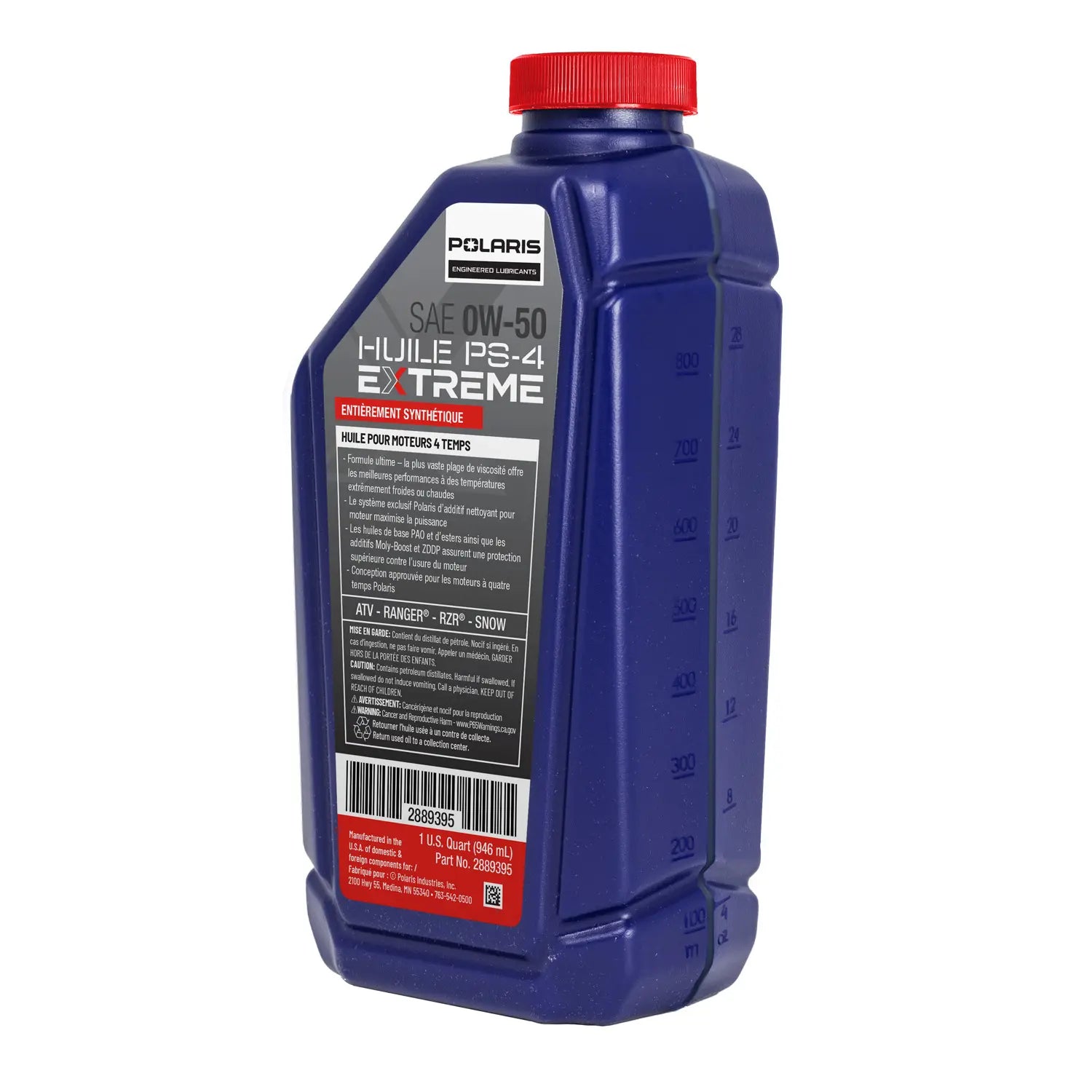 Polaris PS-4 Extreme Full Synthetic 0W-50 Engine Oil, 4-Stroke Engines