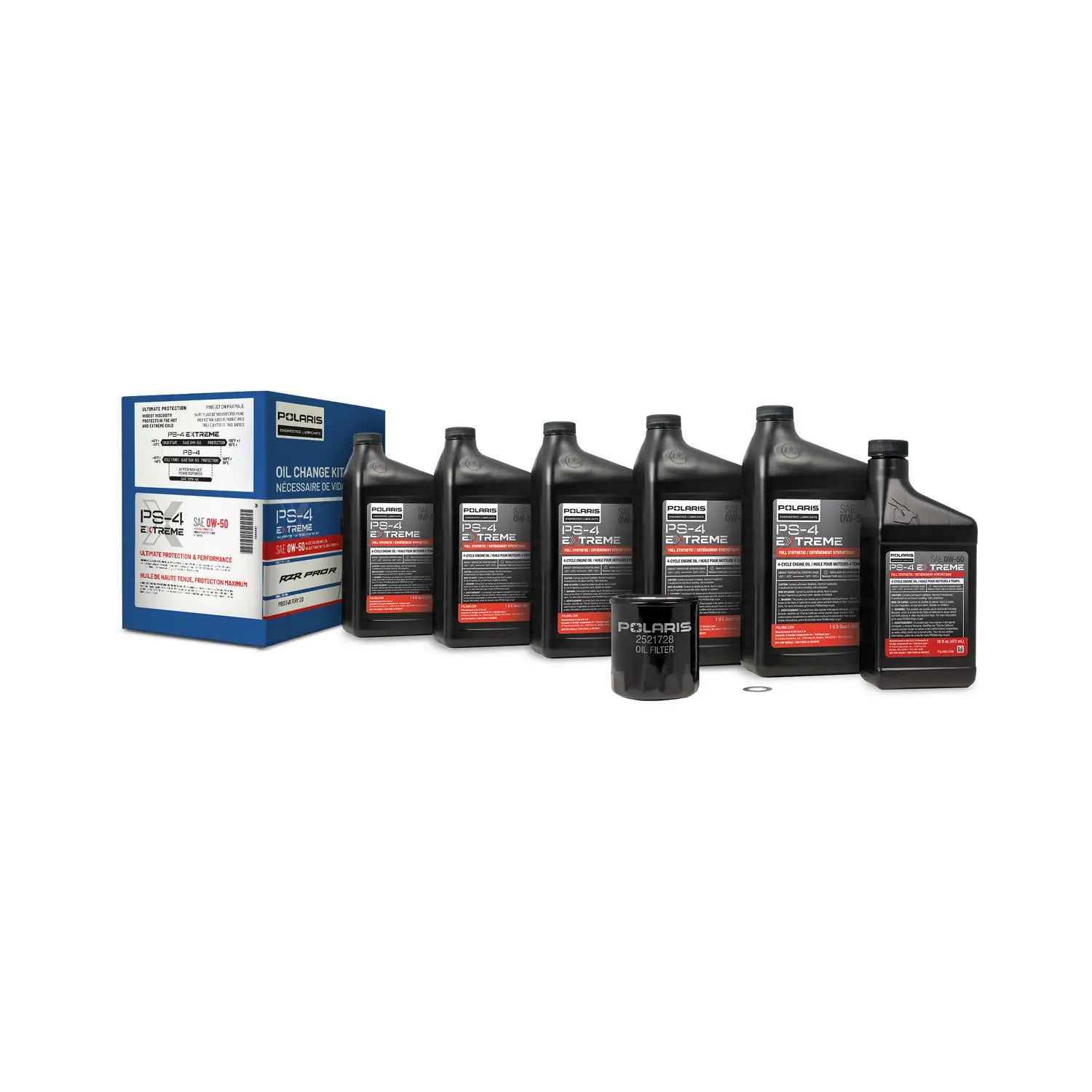 Polaris Extreme Full Synthetic Oil Change Kit, Polaris RZR Pro R, Part 2890881