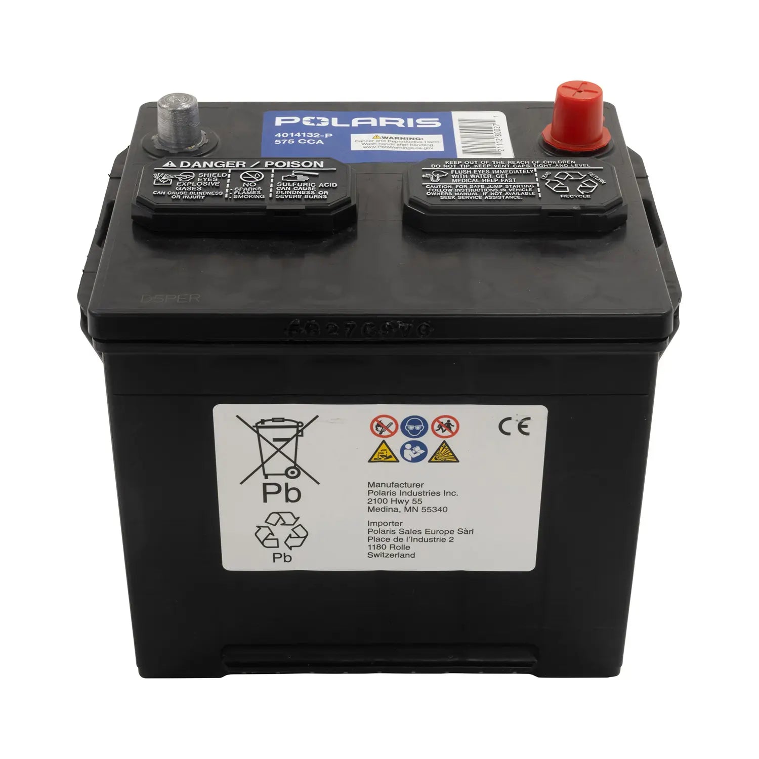 Polaris 12V 46AH Flooded Battery for RANGER, PRO XD, GENERAL, RZR and XPEDITION 4014132-P