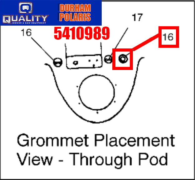 POLARIS OEM PART# 5410989 GROMMET,BOOT FOR PWC / JETSKIT HANDLEBAR POD