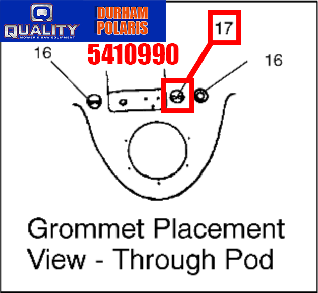 POLARIS OEM PART# 5410990 GROMMET,BOOT FOR PWC / JETSKIT HANDLEBAR POD