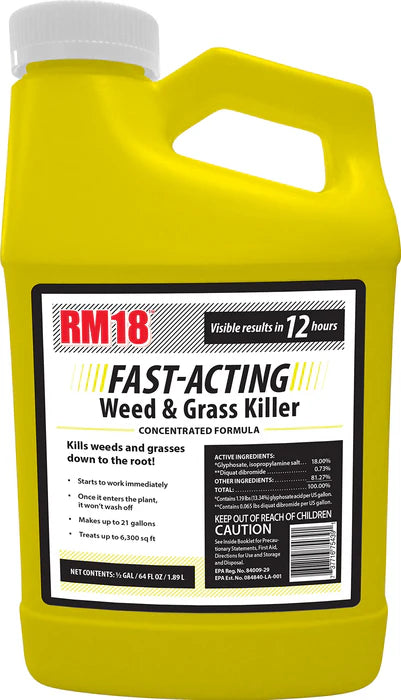 RM18 64Oz Fast-Acting Weed & Grass Killer