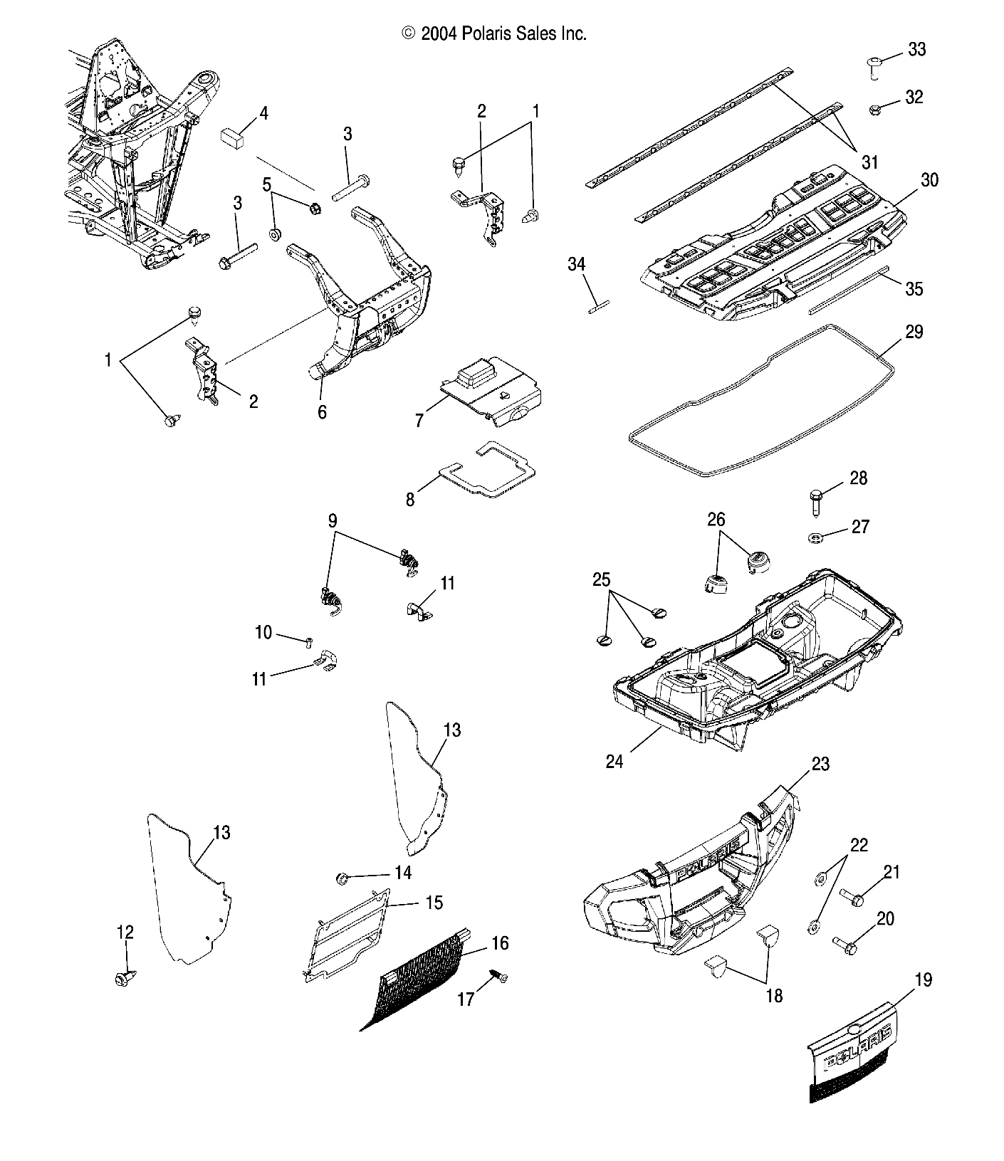 POLARIS OEM PART# 5334257 LATCH-WIRE