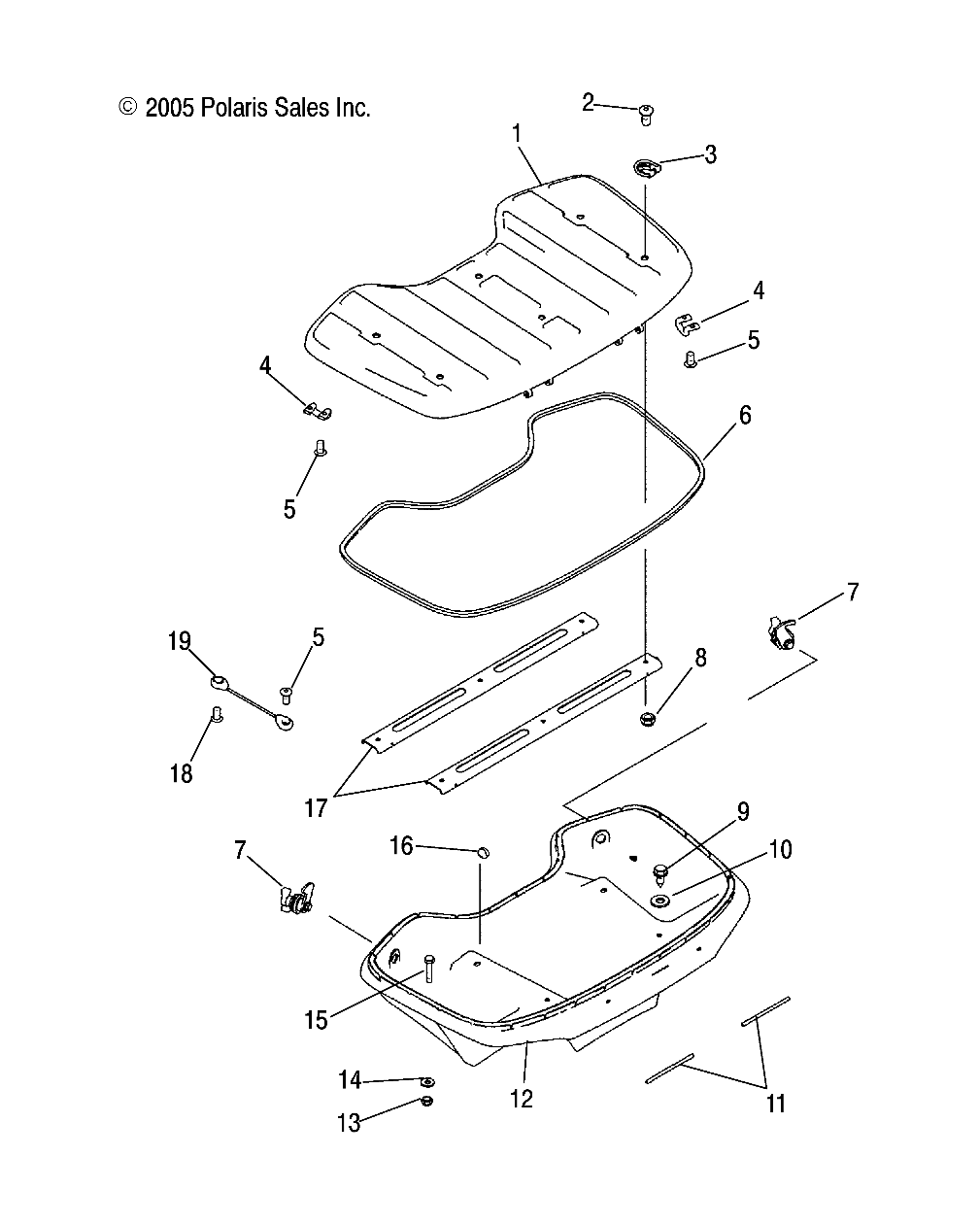 POLARIS OEM PART# 5334257 LATCH-WIRE