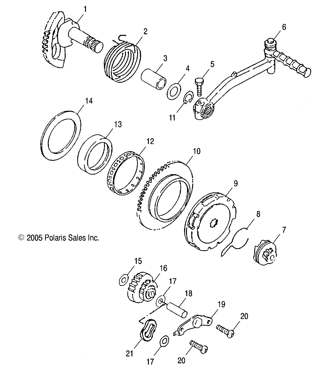 POLARIS OEM PART# 0450173 BOSS GEAR