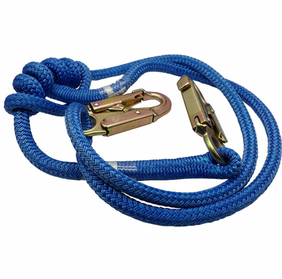 Samson Stable Braid adjustable lanyard with two steel snaps 1/2"dia  length adj. 3-6 feet