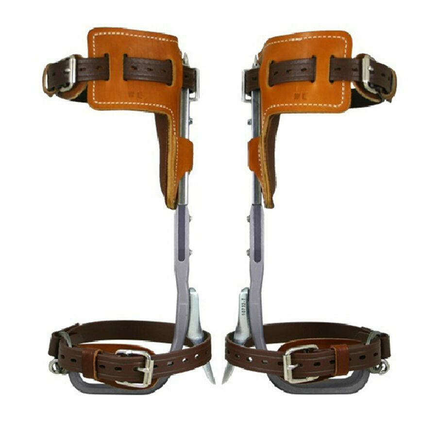 Climb Right Aluminum Climbing Spikes Set With "L" Pads 91224