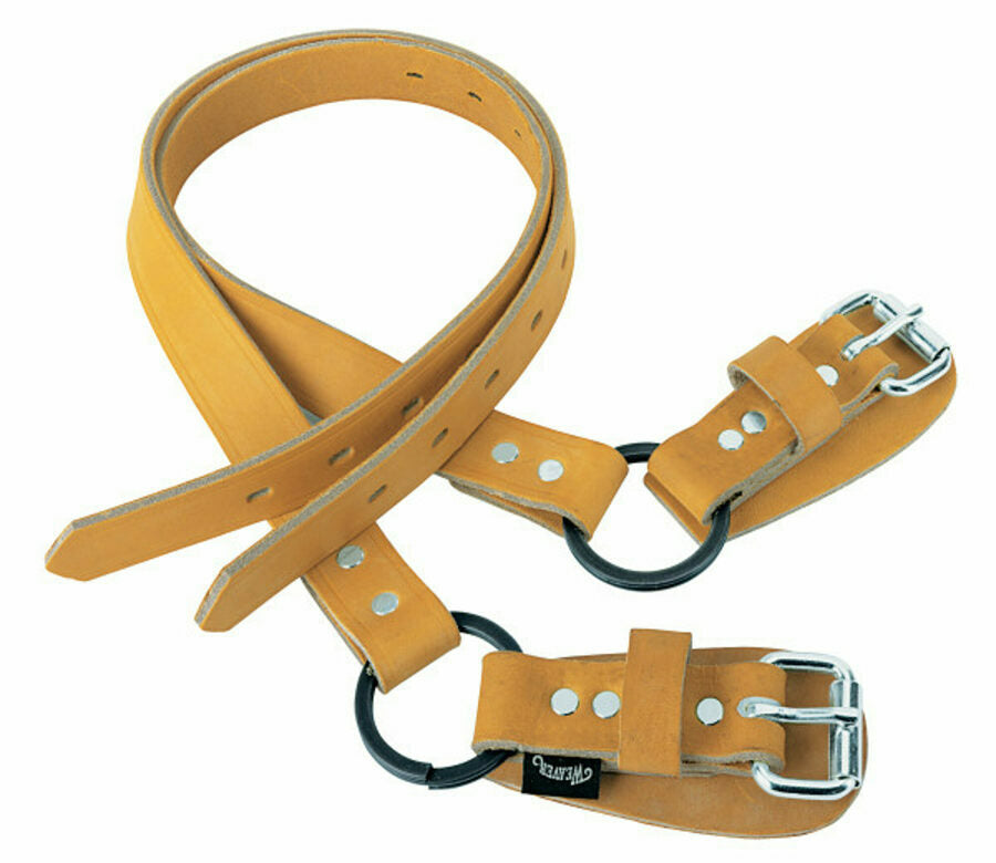 Weaver Lower Climber Straps Leather 26"