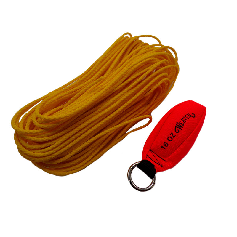 Weaver Throw Line Kit - Blaze Orange 16Oz Weight, 150' Line