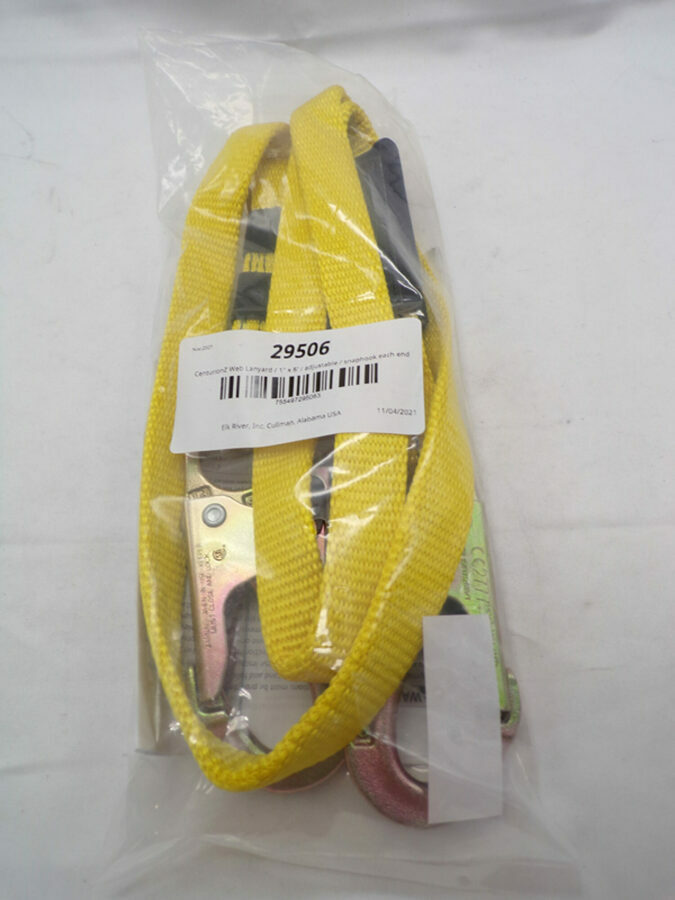 Elk River Centurion Adjustable Web Lanyard 1"X6'