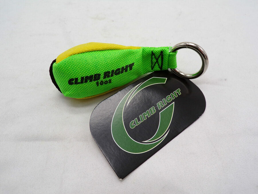CLIMB RIGHT 10OZ THROW WEIGHT ONLY GREEN/YELLOW