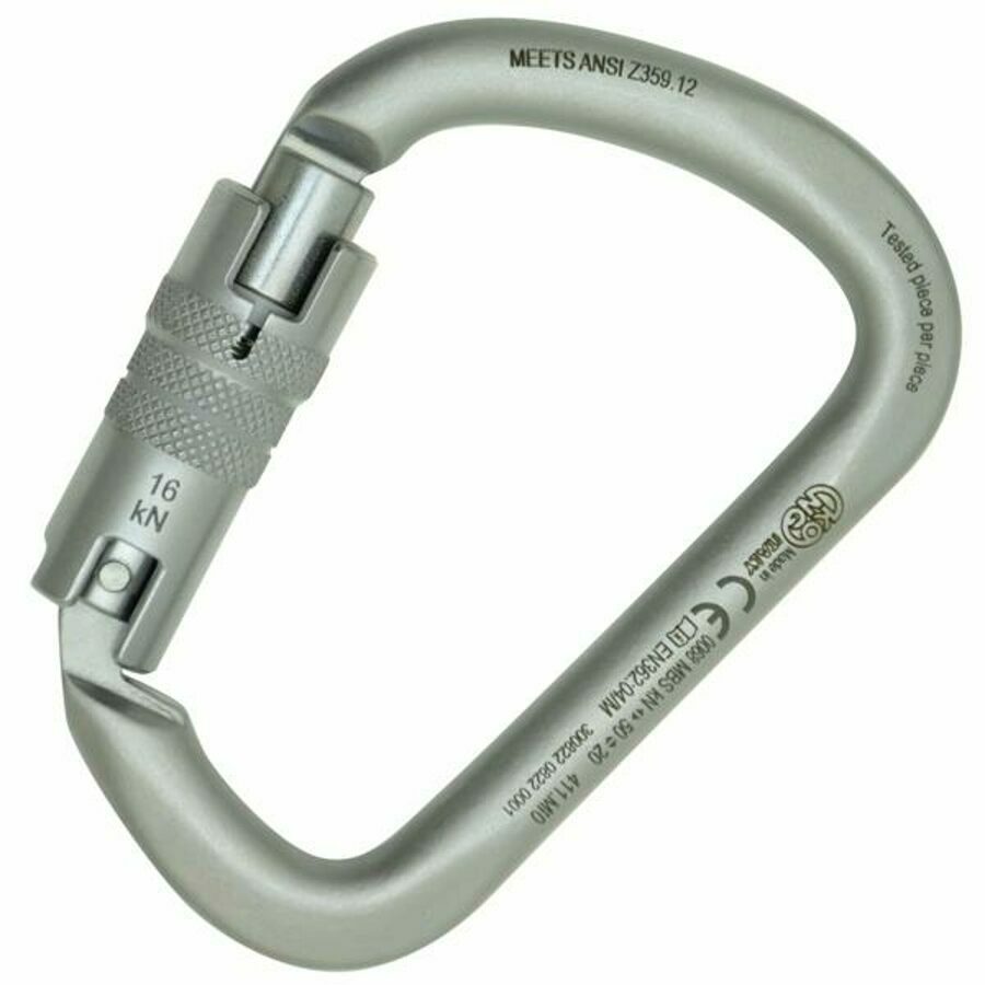 Kong X-Large Carbon Steel Carabiner with Twist Lock Sleeve