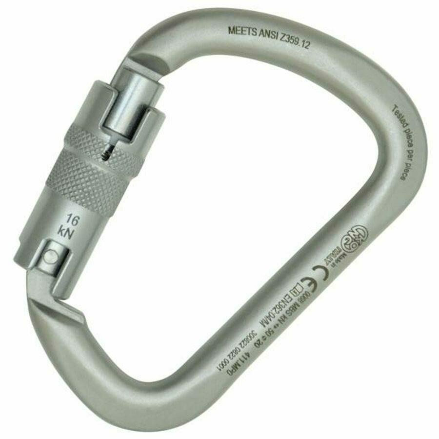 KONG CARABINER STEEL AUTO BLOCK ANSI WHT