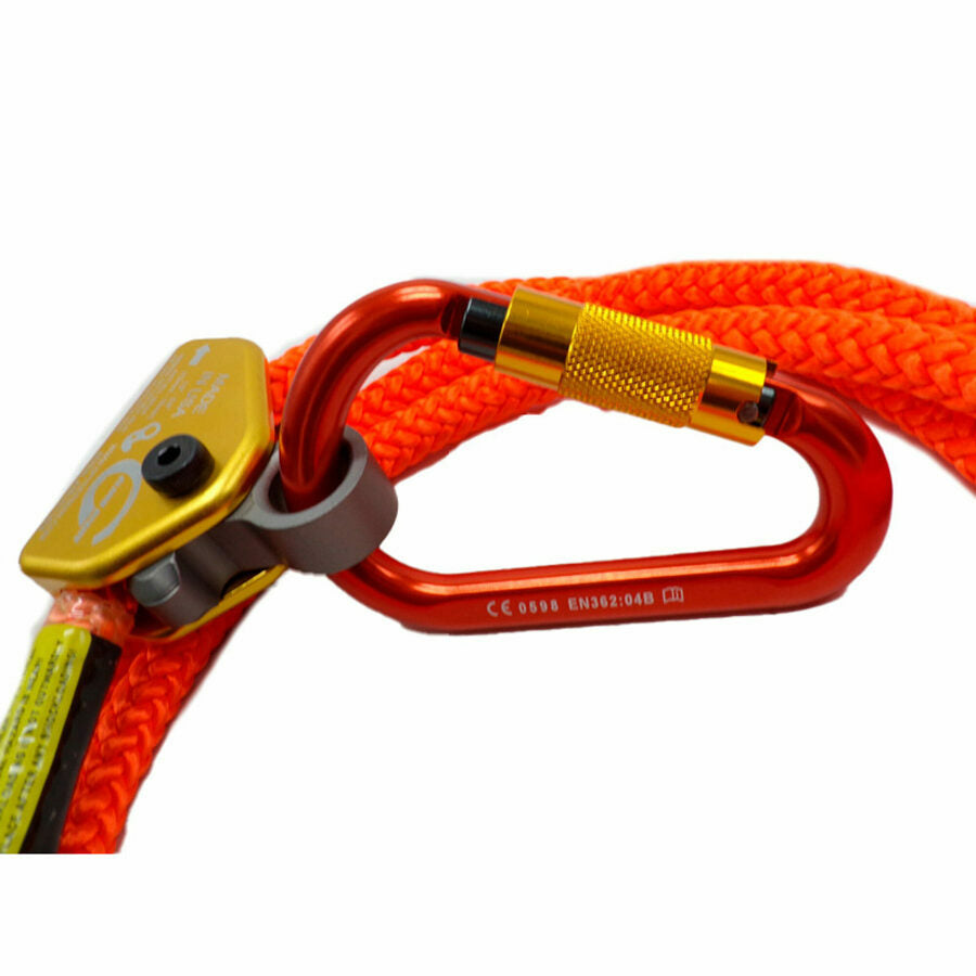 CLIMB RIGHT 5/8 X 15' WIRE CORE LANYARD KIT W/ ROPE GRAB & CARABINER