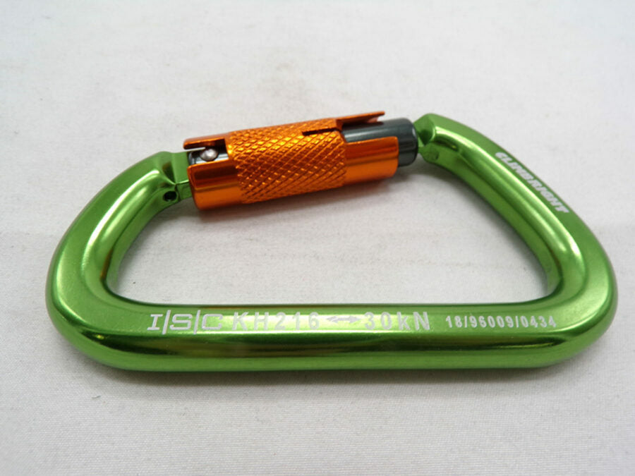 Climb Right / ISC Big D Triple Lock Carabiner Green