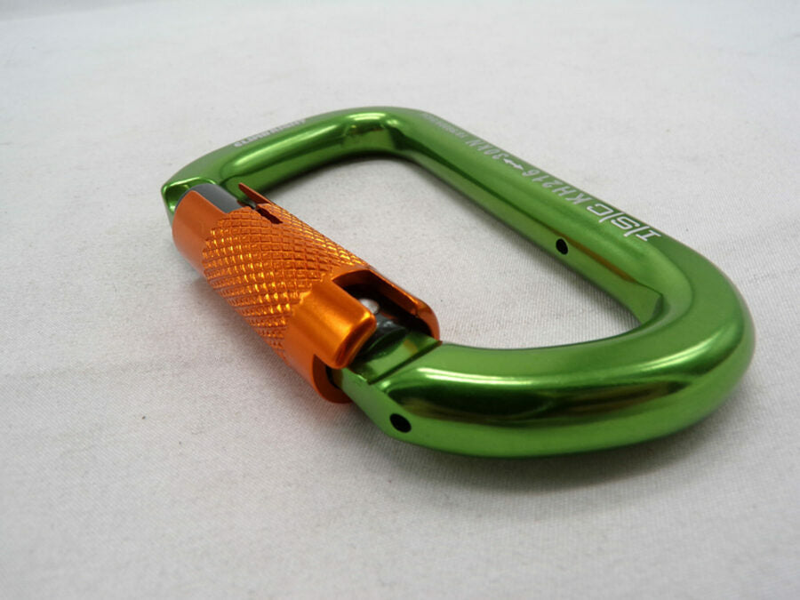 Climb Right / ISC Big D Triple Lock Carabiner Green
