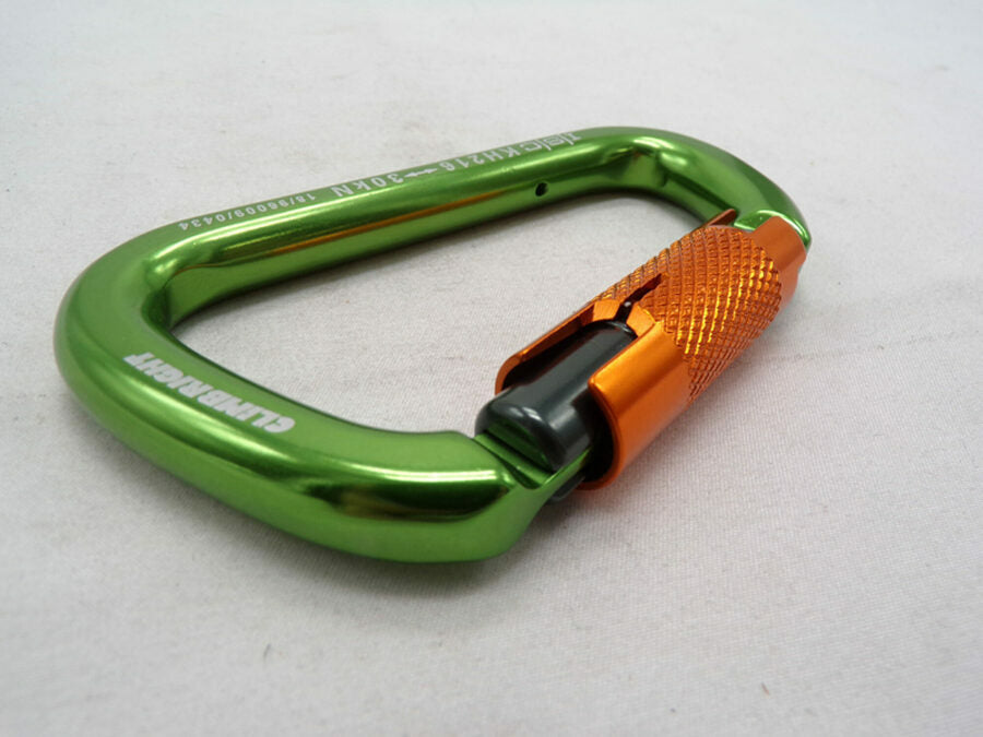 Climb Right / ISC Big D Triple Lock Carabiner Green