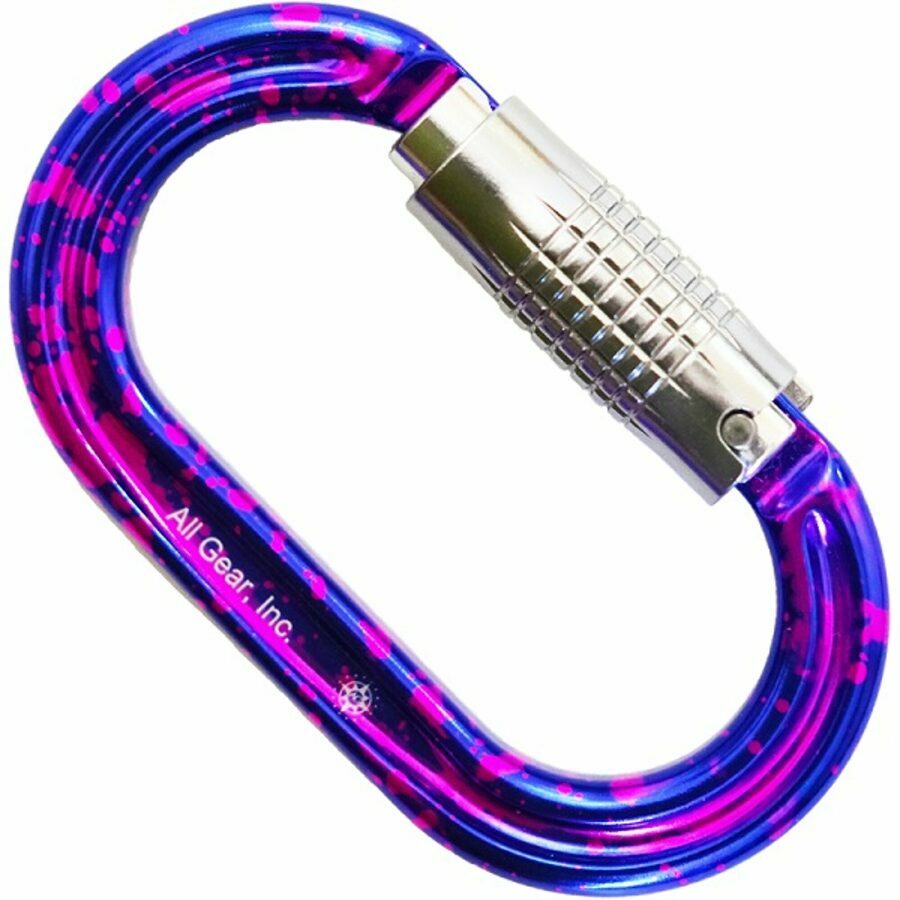 ALL GEAR ULTRA VIOLET MULTI COLOR CLIMBING CARABINER OVAL