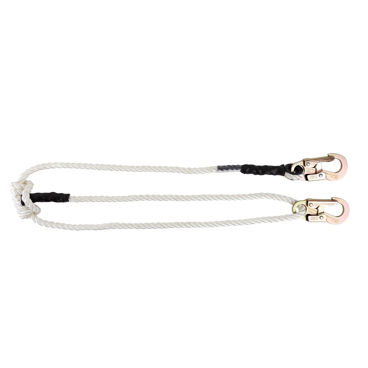 Pelican Rope Adjustable Braided Ssafety Lanyard 1/2" x 7'