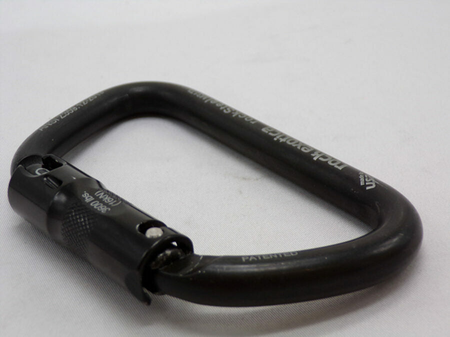 ROCK EXOTICA Rocksteel Auto Lock Carabiner Black