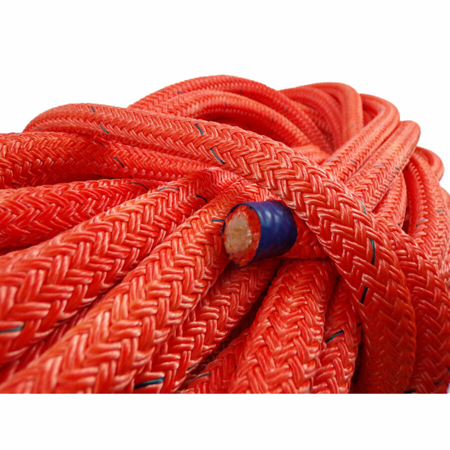 Samson Stable Braid Bull Rope, Orange, 3/4" Dia, 150' Length