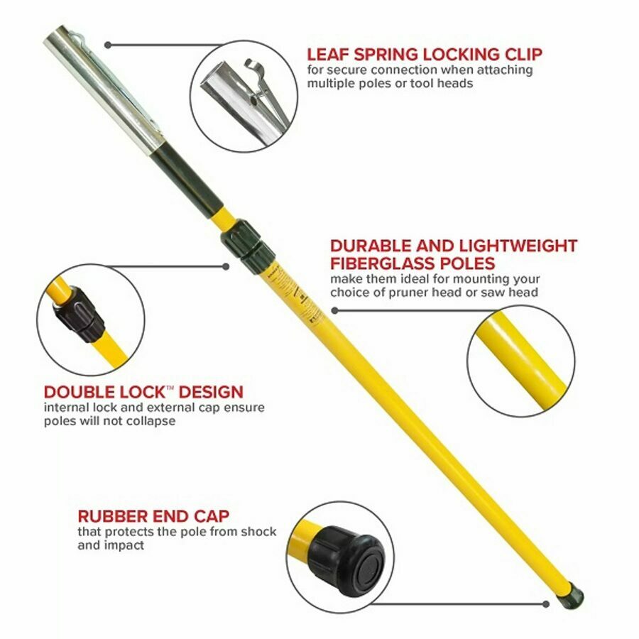 Jameson Telescoping Pole for Manual Pruners and Pole Saws (No head included)