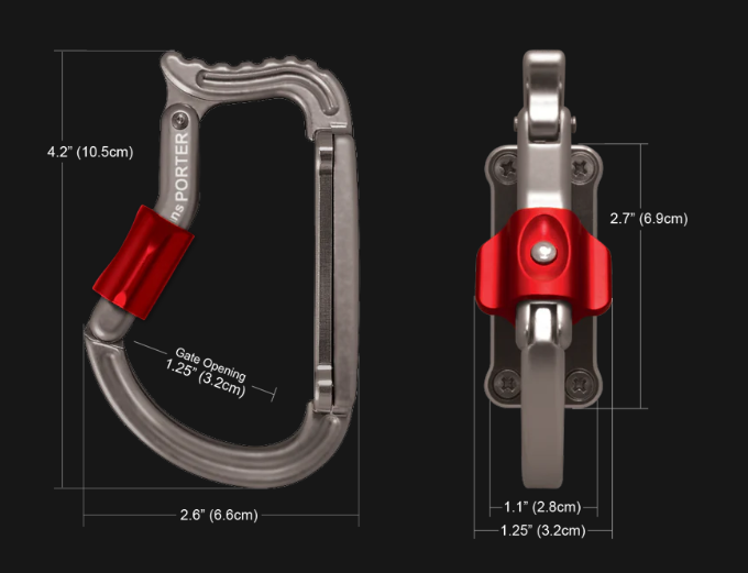 Rock Exotica TransPorter Tool Carrier Carabiner for Harness