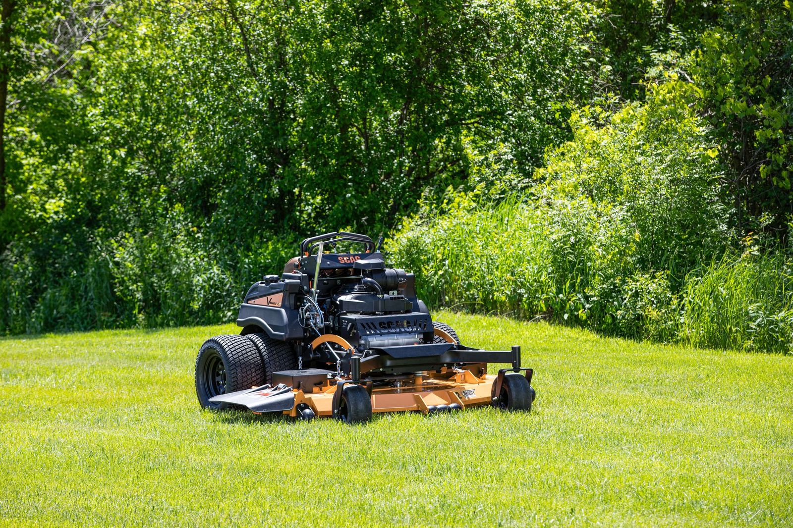 Scag V-Ride XL 61" Commercial Stand-On Mower 38hp Kawasaki FX EFI BLACKOUT