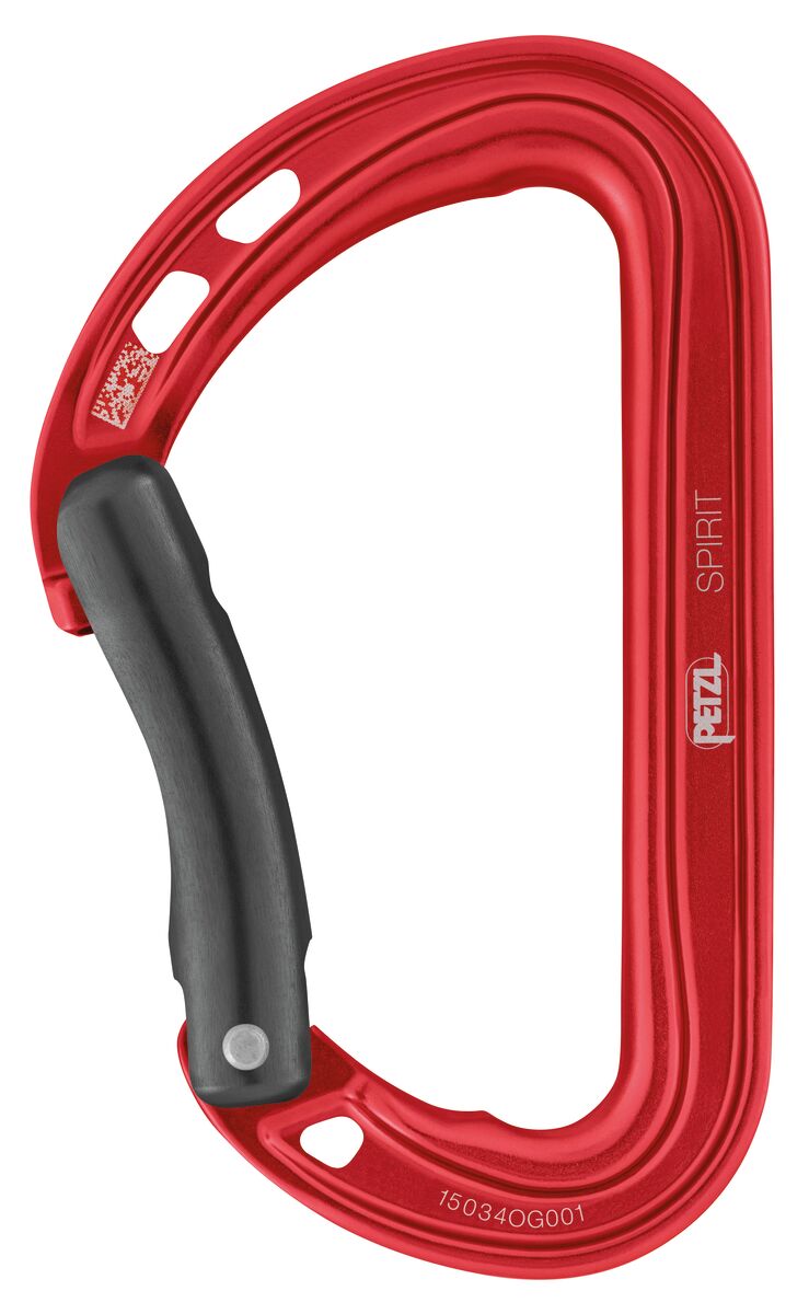 Petzl Spirit Bent-Gate Carabiner Red