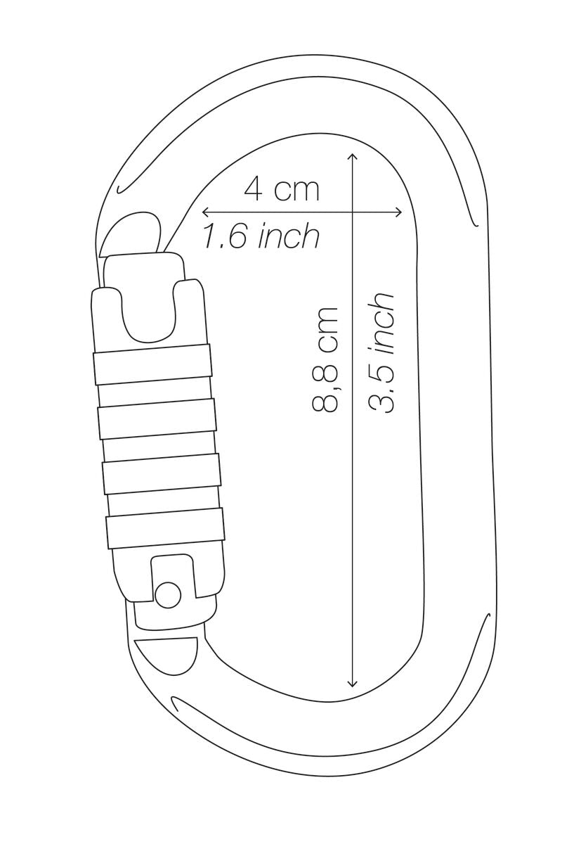 Petzl OK H-Frame Triact Carabiner M33A TL