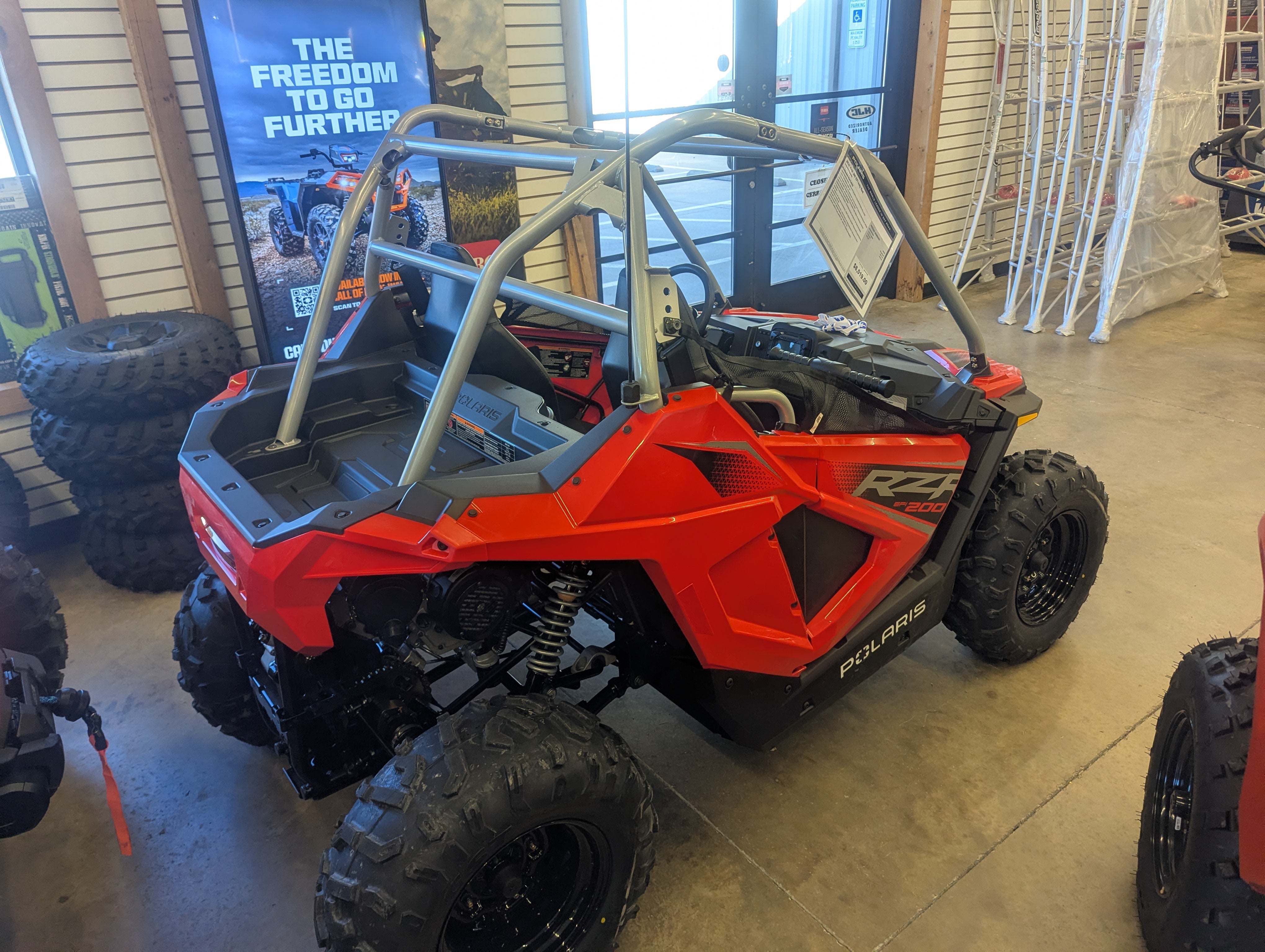 2026 Polaris RZR 200 EFI – Youth RZR Series | 180cc EFI Engine | Indy Red